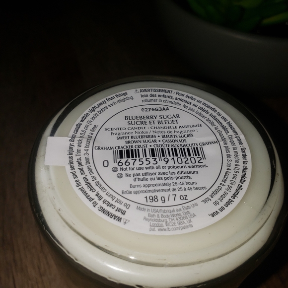 Bath & Body Works Blueberry Sugar single wick - Picture 3 of 3
